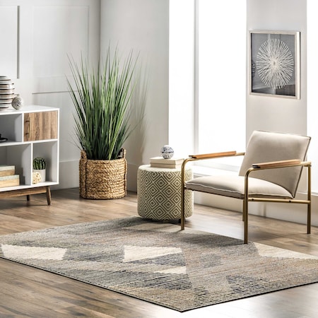 Nuloom Adrienne Durable Abstract Contemporary Area Rug 5ft 3in x 7ft 7in KKCB62A-53077